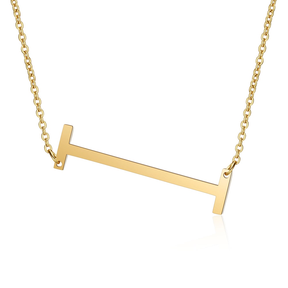Letra Inicial Large Necklace (18K Gold Plated) | Luvesina