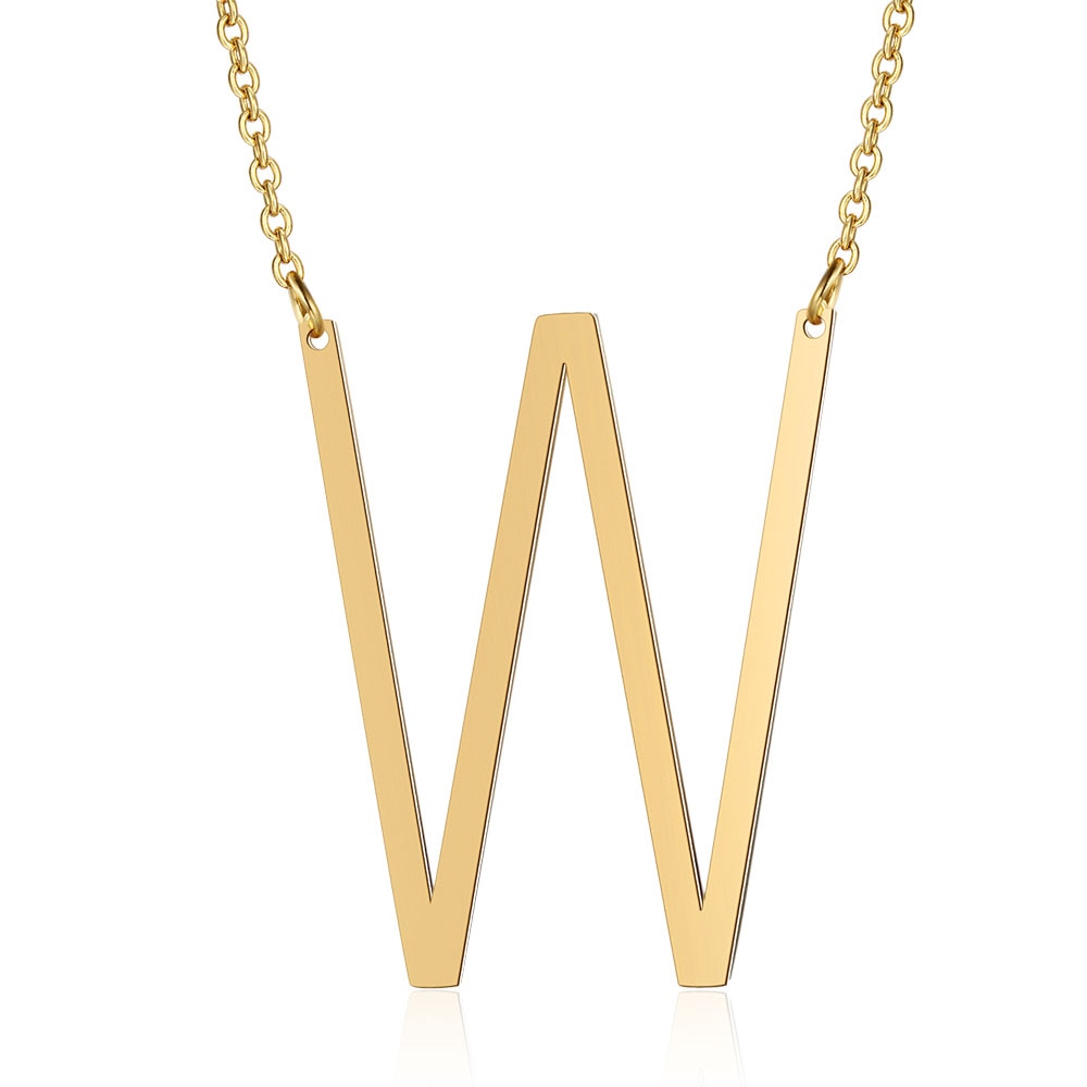 Letra Inicial Large Necklace (18K Gold Plated)