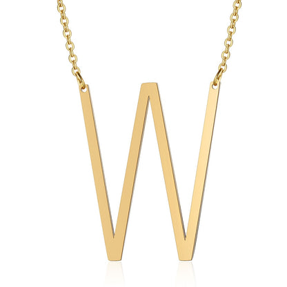 Letra Inicial Large Necklace (18K Gold Plated)