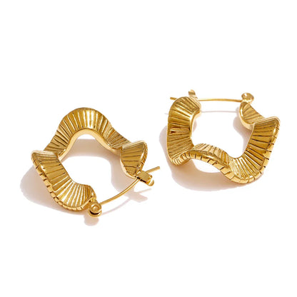 Aro Irregular Allegra Earring (18K Gold Plated) | Luvesina