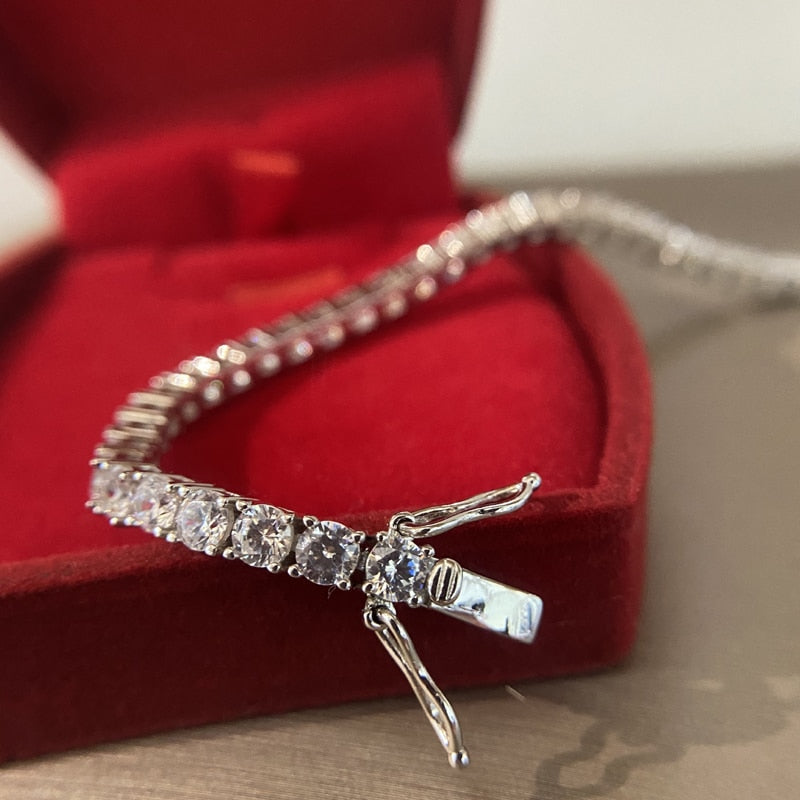 Riviera Luxury Zirconia Bracelet (Sterling Silver 925) | Luvesina