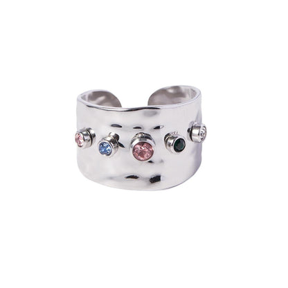 Queen Hammered Texture Ring (18K Gold Plated) | Luvesina