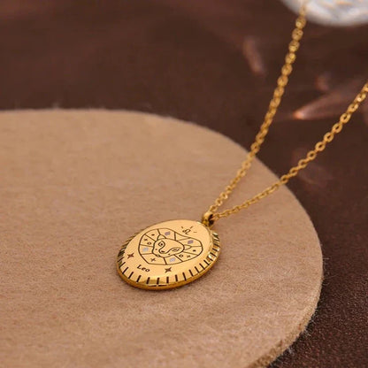 Constelaciones del Zodíaco Medal Necklace (18K Gold Plated) | Luvesina