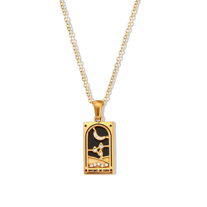 Collection Tarot - Necklaces with Pendants of the Cartas (18K Gold Plated) | Luvesina
