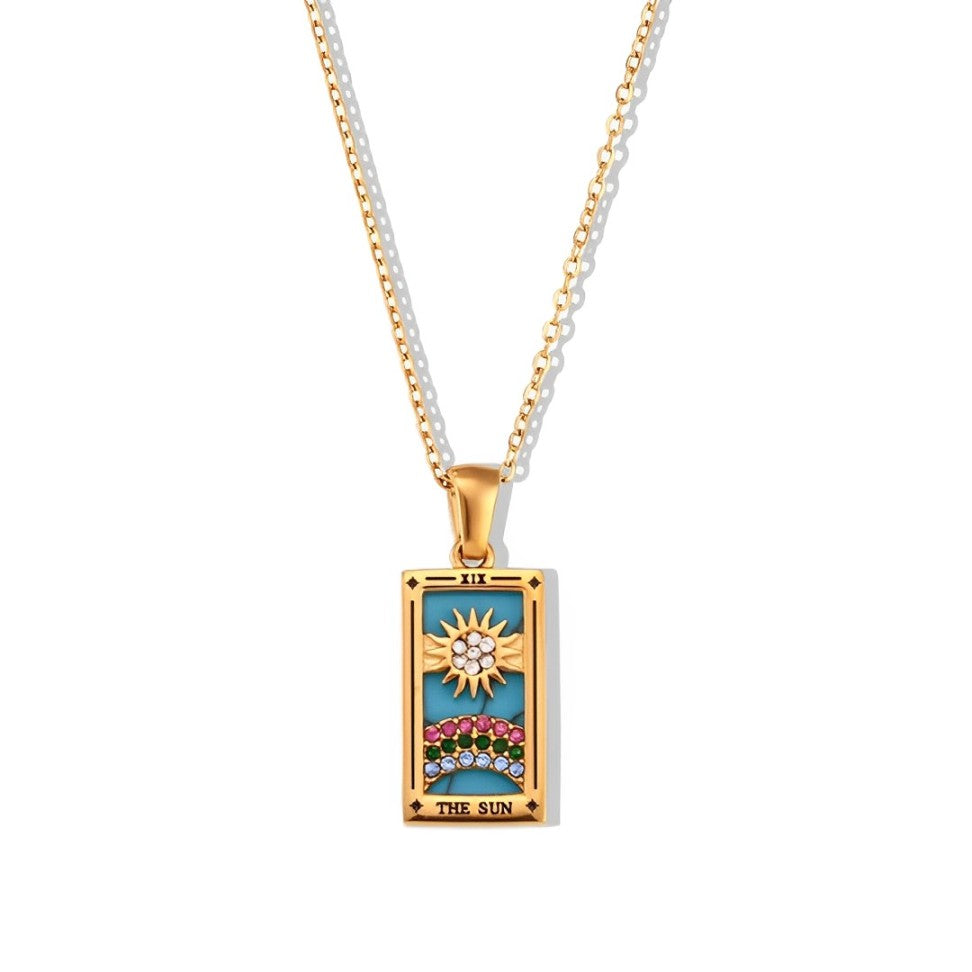 Collection Tarot - Necklaces with Pendants of the Cartas (18K Gold Plated) | Luvesina