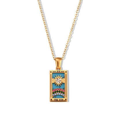 Collection Tarot - Necklaces with Pendants of the Cartas (18K Gold Plated) | Luvesina