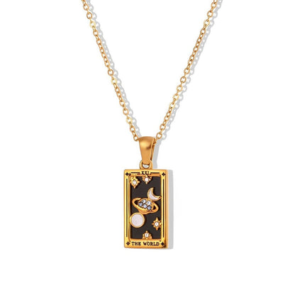 Collection Tarot - Necklaces with Pendants of the Cartas (18K Gold Plated) | Luvesina