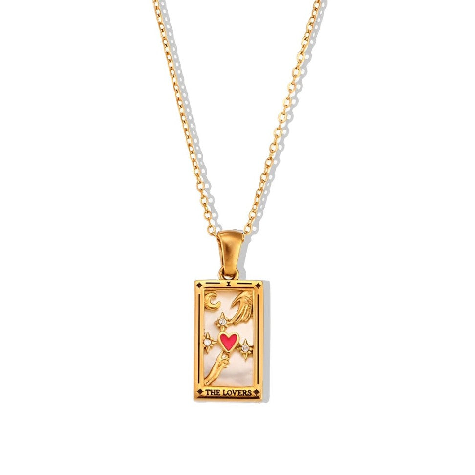 Collection Tarot - Necklaces with Pendants of the Cartas (18K Gold Plated) | Luvesina