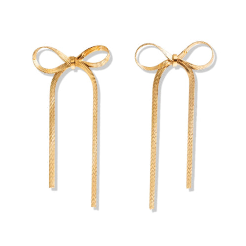 Bow Céline Earring (Gold Plated) | Luvesina