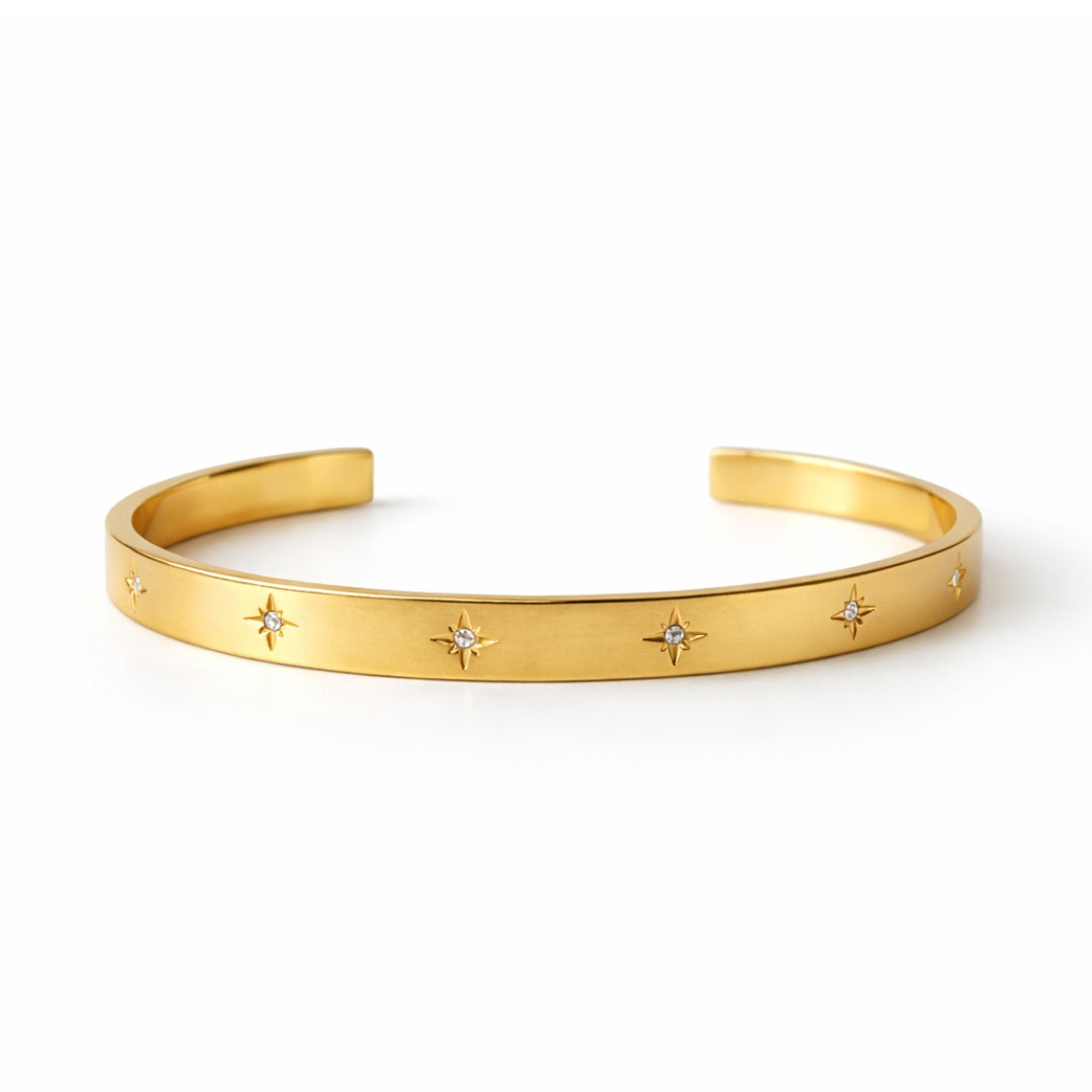 Minimalist Louise Zirconia Bracelet (18K Gold Plated) | Luvesina