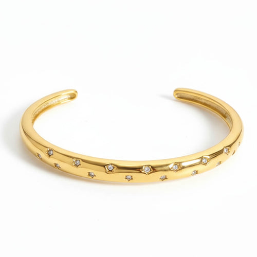 Brazalete Stella of Zirconia (18K Gold Plated) | Luvesina