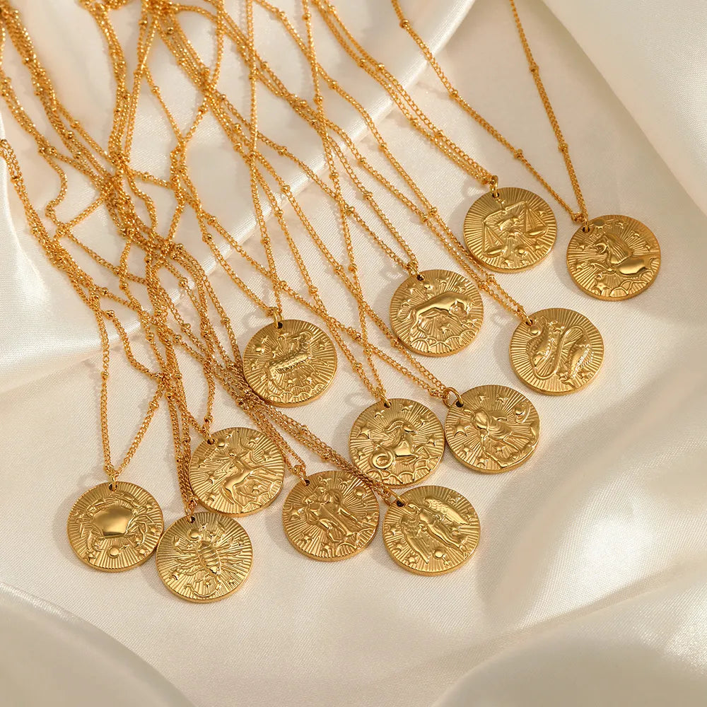 Del Zodíaco with Símbolos of the Constelaciones Necklace | Luvesina