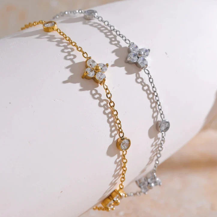 Constelación with Zirconia Bracelet (Gold Plated) | Luvesina