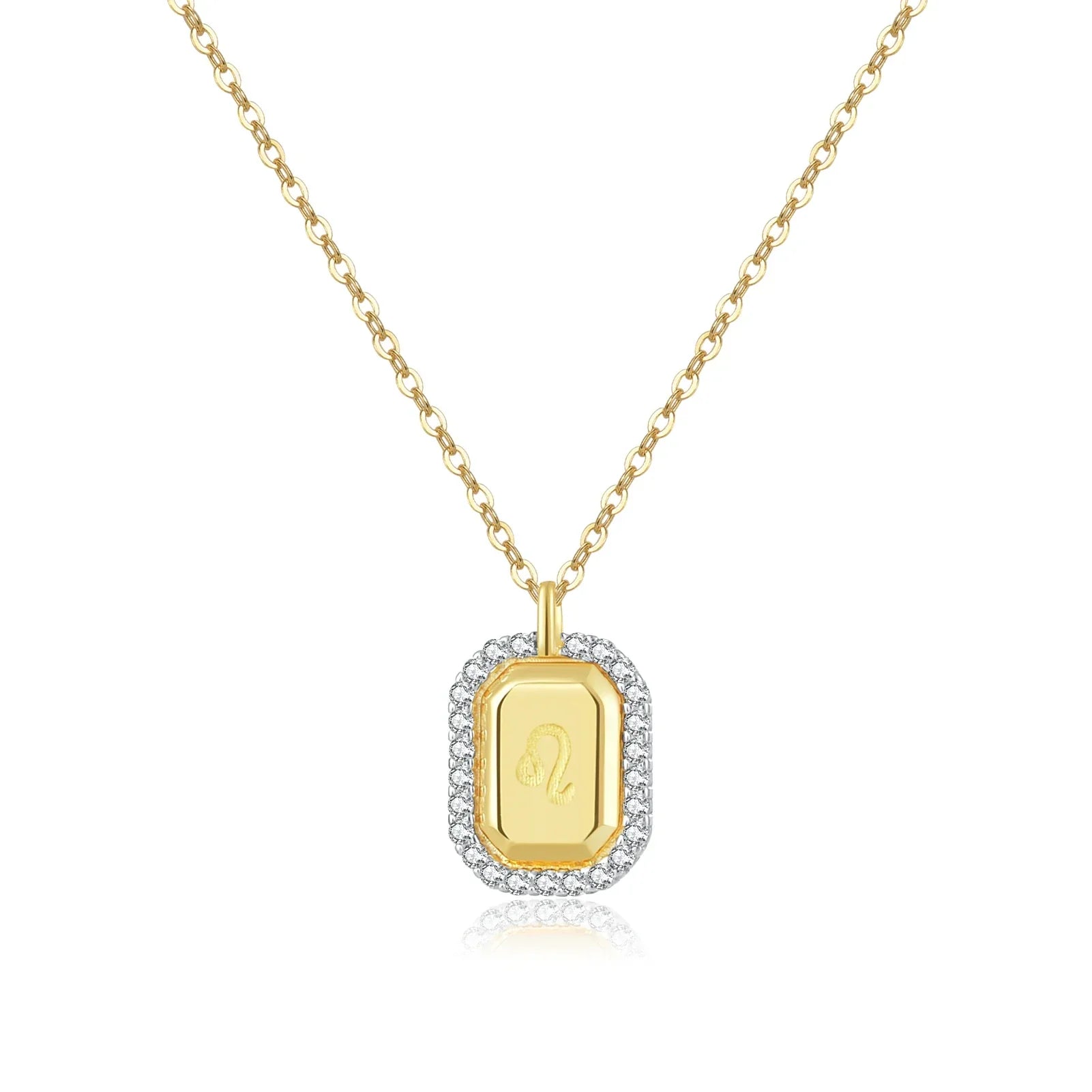 12 Signos del Zodíaco Zirconia Necklace (18K Gold Plated) | Luvesina