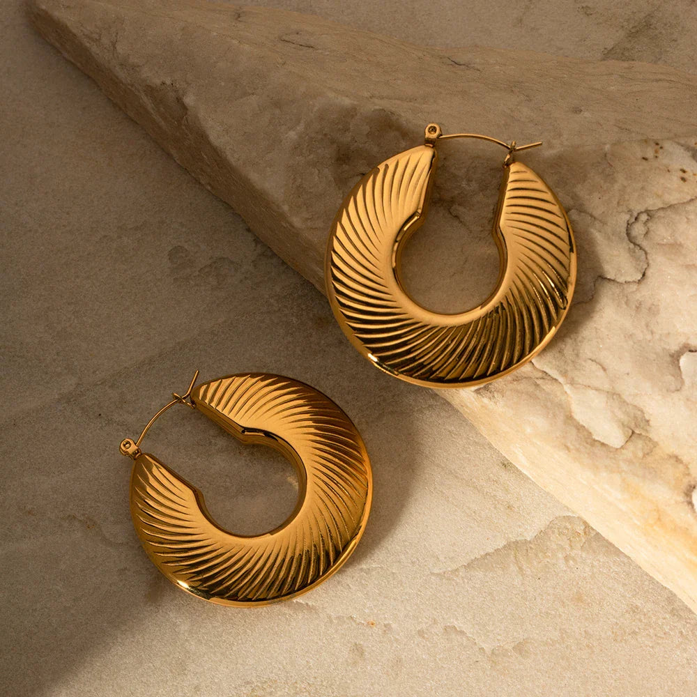 Aro Milazzo Plana Earring (18K Gold Plated) | Luvesina