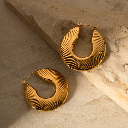 Aro Milazzo Plana Earring (18K Gold Plated) | Luvesina