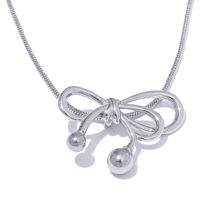 Bow Necklace (18K Gold Plated) | Luvesina