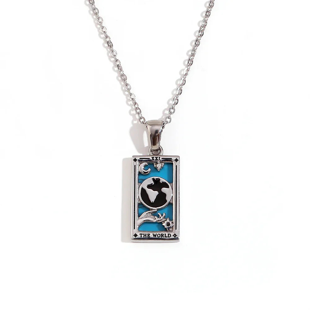 Collection of Necklaces Tarot (Plateado) | Luvesina