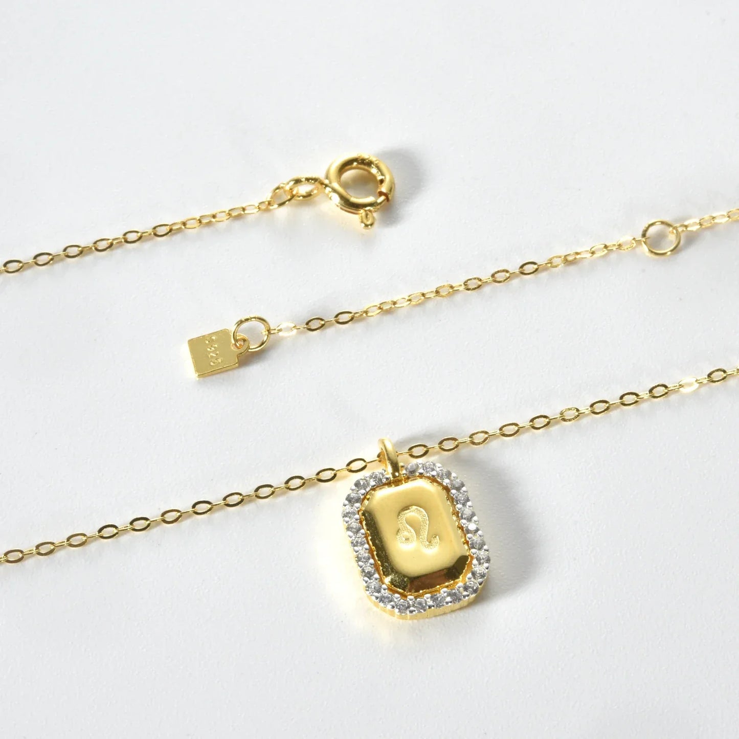 12 Signos del Zodíaco Zirconia Necklace (18K Gold Plated) | Luvesina