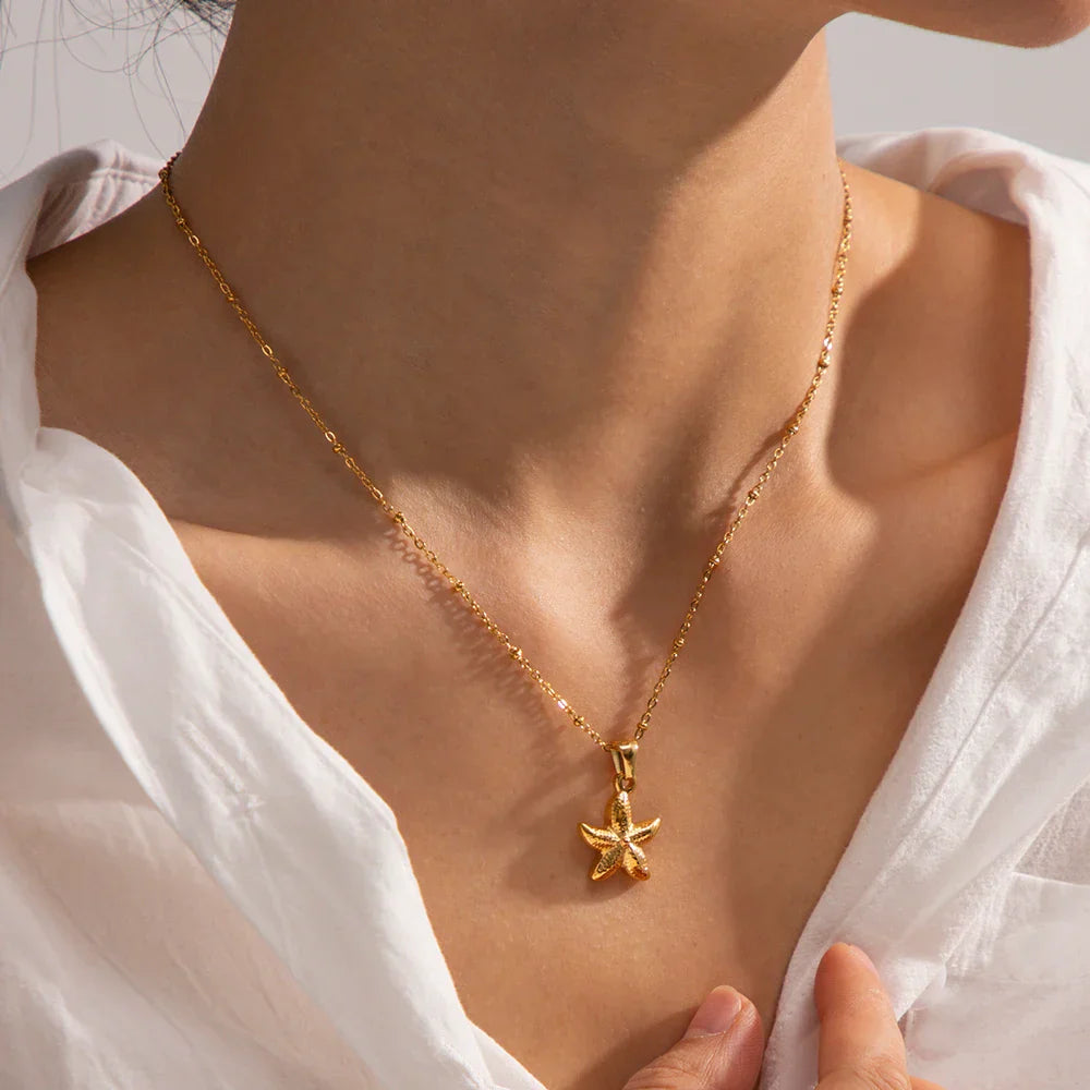 Star of Mar Necklace (18K Gold Plated) | Luvesina