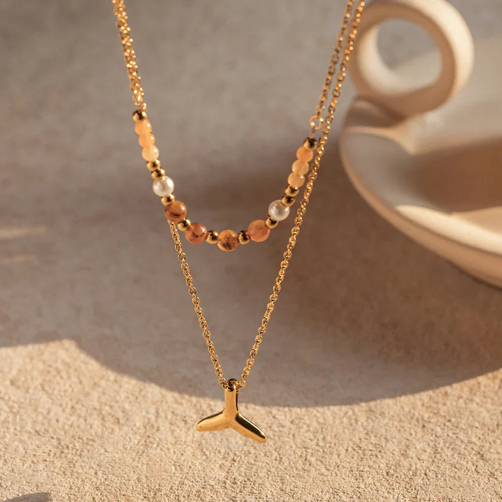 Mixto Sirena Necklace (18K Gold Plated) | Luvesina