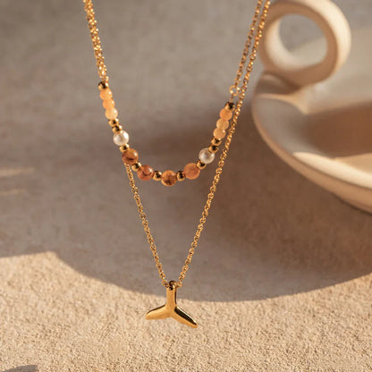Mixto Sirena Necklace (18K Gold Plated) | Luvesina