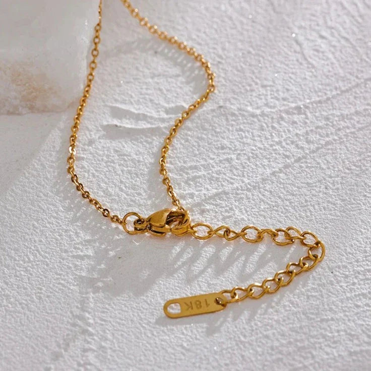 Marsella Zirconia Necklace (18K Gold Plated) | Luvesina