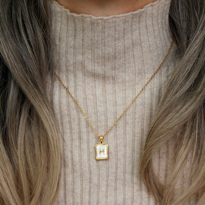 Collection of Necklaces Signos del Zodiac Perlado (18K Gold Plated) | Luvesina