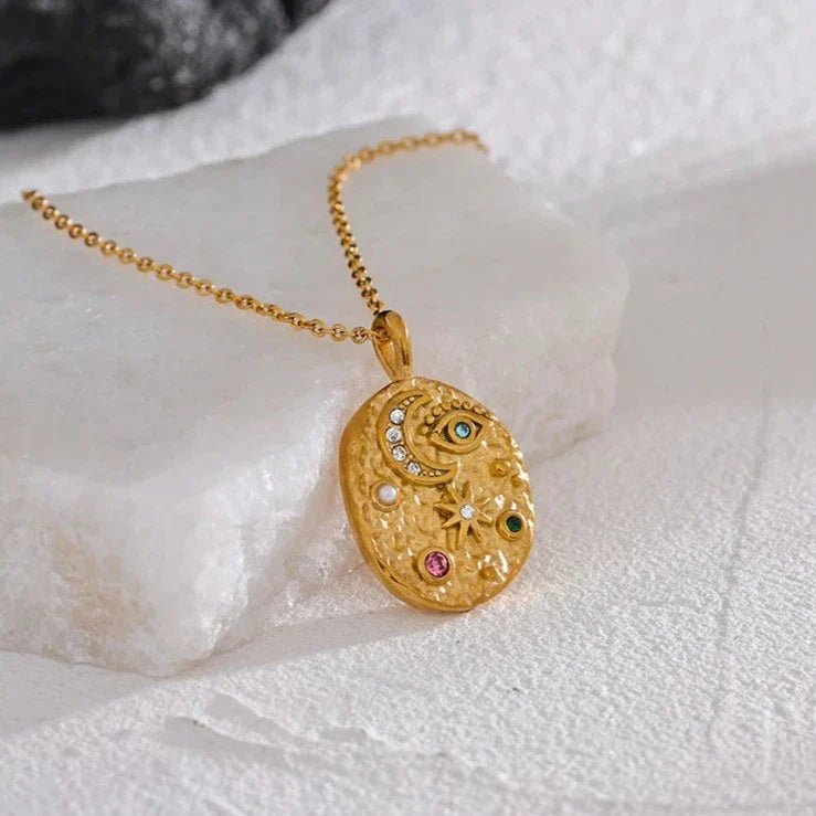 Marsella Zirconia Necklace (18K Gold Plated) | Luvesina