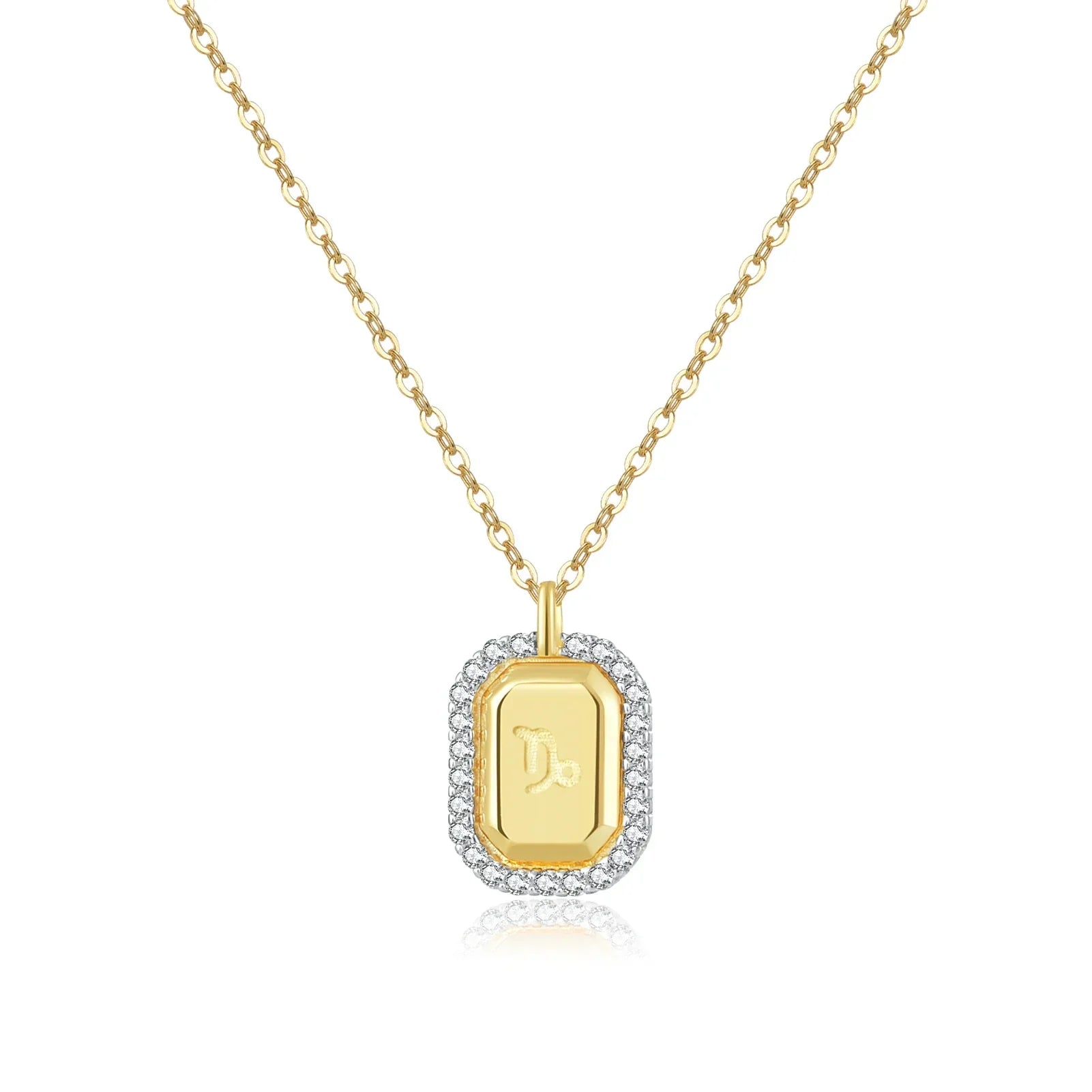 12 Signos del Zodíaco Zirconia Necklace (18K Gold Plated) | Luvesina
