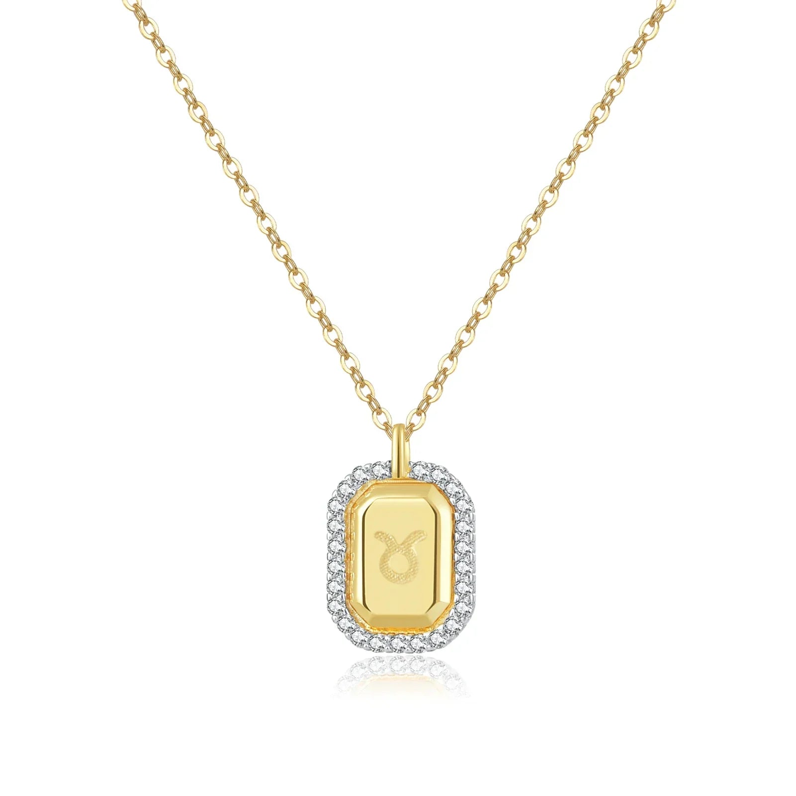 12 Signos del Zodíaco Zirconia Necklace (18K Gold Plated) | Luvesina