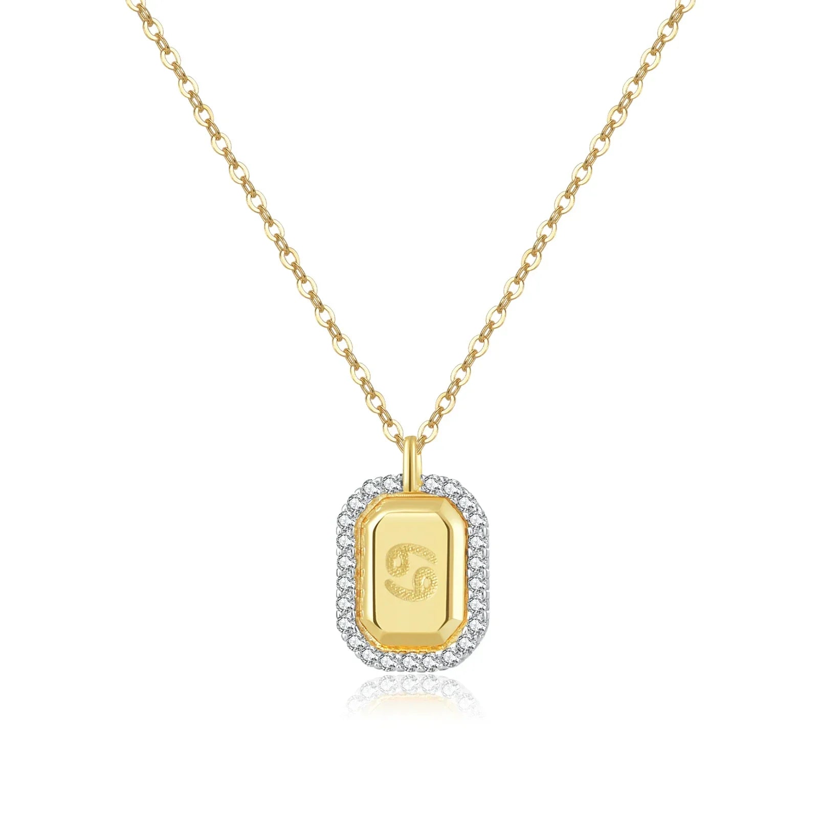 12 Signos del Zodíaco Zirconia Necklace (18K Gold Plated) | Luvesina