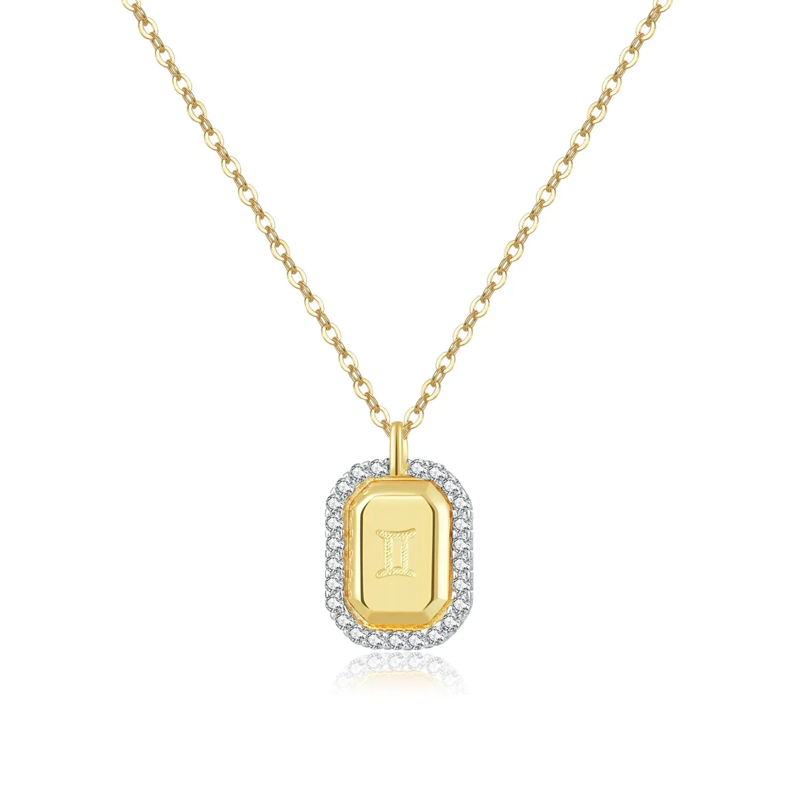 12 Signos del Zodíaco Zirconia Necklace (18K Gold Plated) | Luvesina