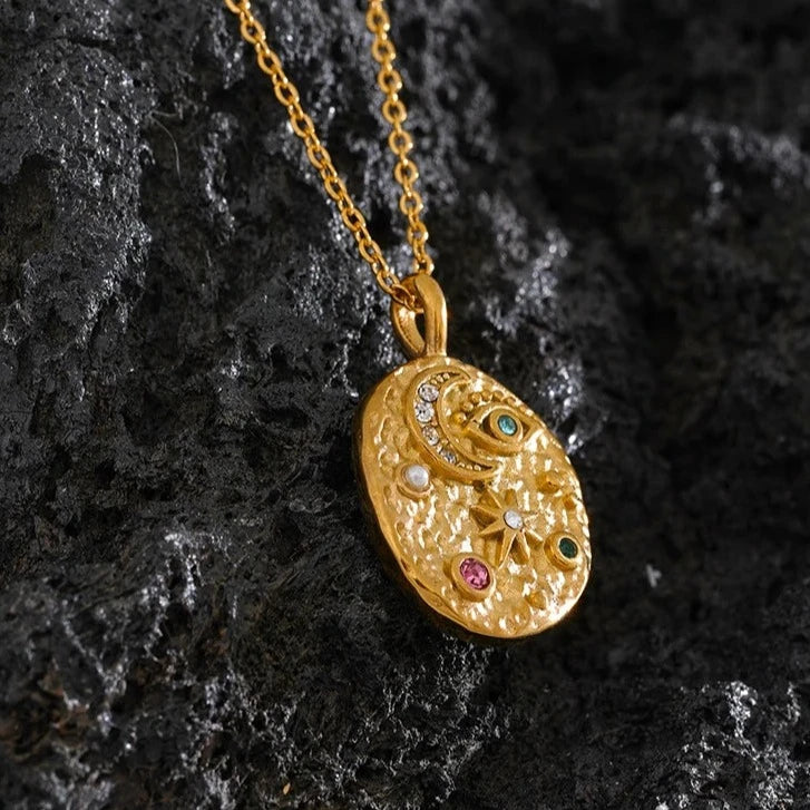 Set Marsella: Necklace + Ring (18K Gold Plated) | Luvesina
