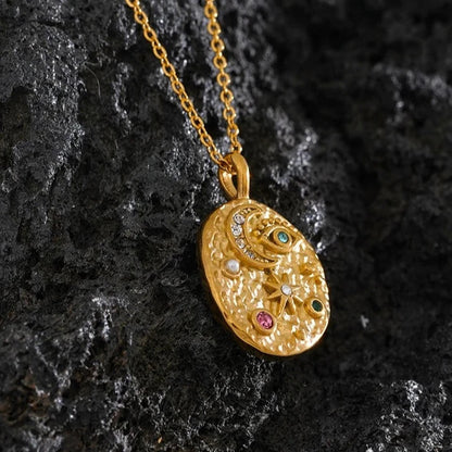 Set Marsella: Necklace + Ring (18K Gold Plated) | Luvesina