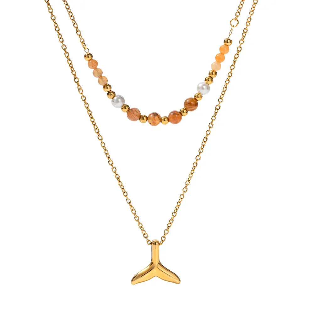 Mixto Sirena Necklace (18K Gold Plated) | Luvesina