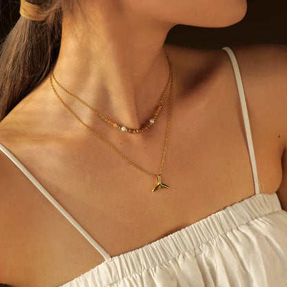 Mixto Sirena Necklace (18K Gold Plated) | Luvesina