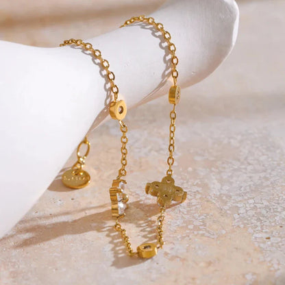 Constelación with Zirconia Bracelet (Gold Plated) | Luvesina