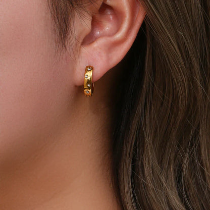 Stella Zirconia Earring (18K Gold Plated) | Luvesina