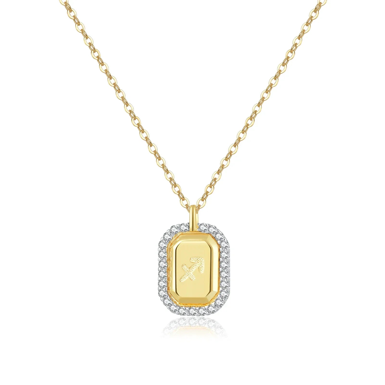 12 Signos del Zodíaco Zirconia Necklace (18K Gold Plated) | Luvesina