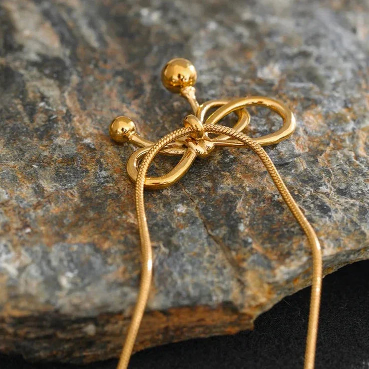 Bow Necklace (18K Gold Plated) | Luvesina
