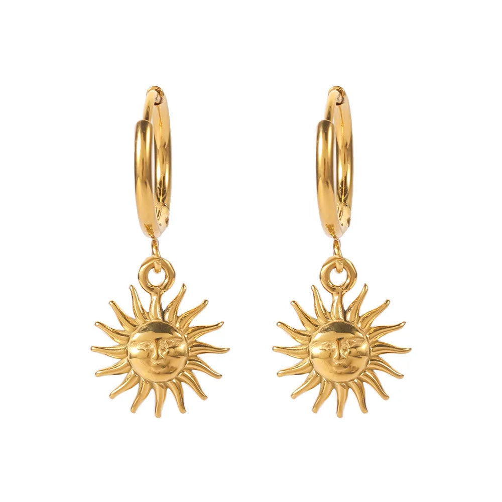 Sun of Mayo Earrings (18K Gold Plated) | Luvesina
