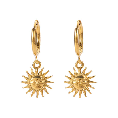 Sun of Mayo Earrings (18K Gold Plated) | Luvesina