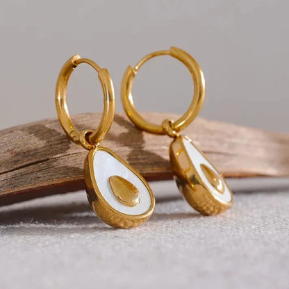 Aro Aguacate Earring (18K Gold Plated) | Luvesina