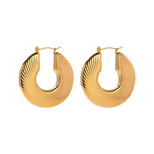 Aro Milazzo Plana Earring (18K Gold Plated) | Luvesina