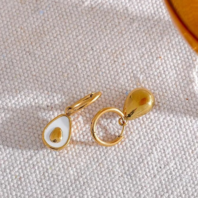 Aro Aguacate Earring (18K Gold Plated) | Luvesina