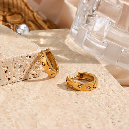 Stella Zirconia Earring (18K Gold Plated) | Luvesina