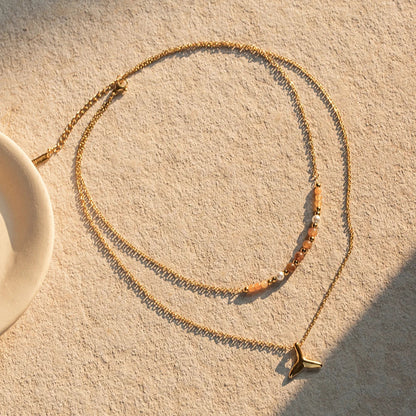 Mixto Sirena Necklace (18K Gold Plated) | Luvesina
