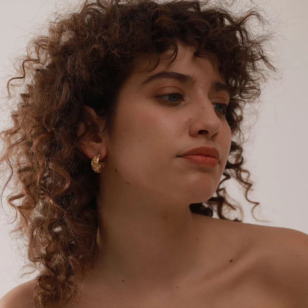 Aro Celeste Earring (18K Gold Plated) | Luvesina