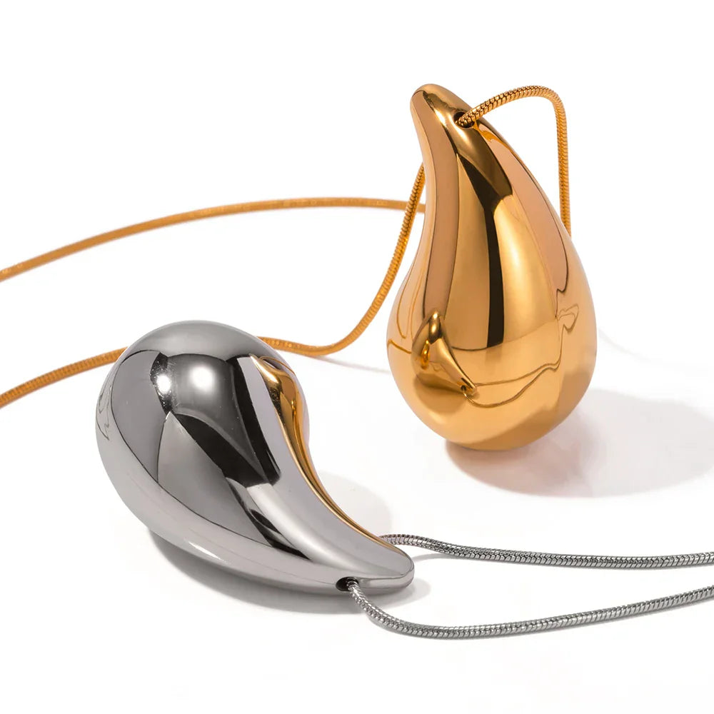 Drop Hailey Necklace (18K Gold Plated) | Luvesina